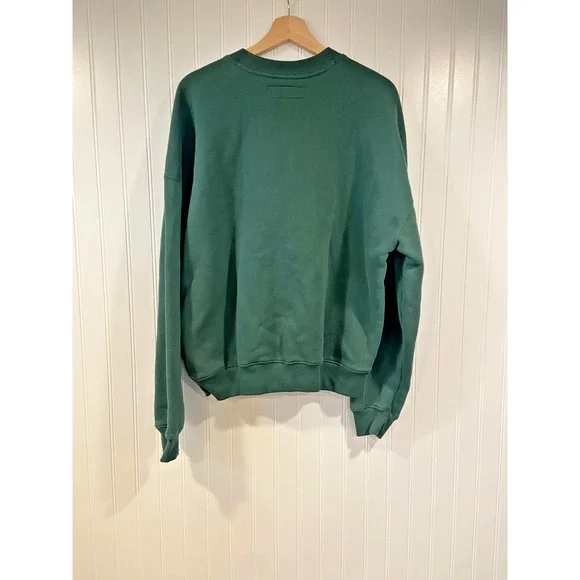 Hollister Scooby Doo Embroidered Sweatshirt Men's Large Green Boxy Fit, cartoon - Picture 4 of 4